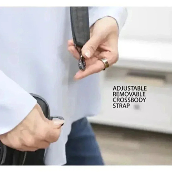 LUG Rider Crossbody / Shoulder Bag / Top Handle Bag - Black - Picture 8 of 16